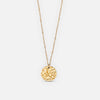 Hammered Ronde Ketting 18K Goldplated