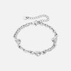 Sunset Heart Link Armband Zilverkleurig