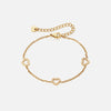 Heart Zirkonia Trio Armband 18K Goldplated 8 mm