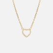 Heart Zirkonia Ketting 18K Goldplated 12 mm