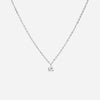 Ice Drop Zirkonia Ketting Zilverkleurig