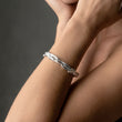 Lava Bangle Verstelbaar Zilverkleurig