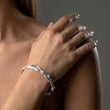 Lava Bangle Verstelbaar Zilverkleurig