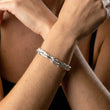 Lava Bangle Verstelbaar Zilverkleurig