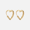 Lava Heart Hoops Oorbellen 18K Goldplated