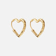Lava Heart Hoops Oorbellen 18K Goldplated