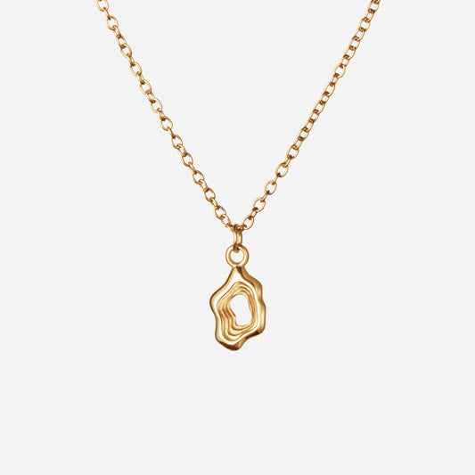 Lava Frame Ketting 18K Goldplated