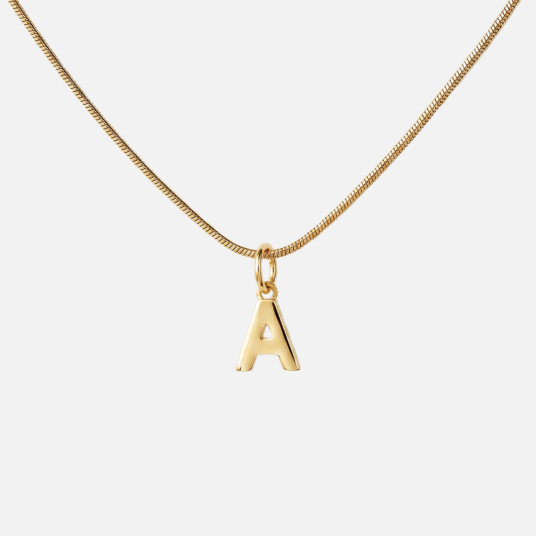 Letter Ketting 18K Goldplated