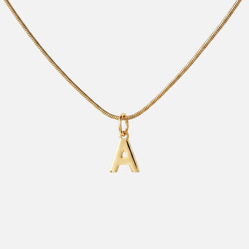 Letter Ketting 18K Goldplated