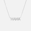 Mama Zirkonia Ketting Zilverkleurig
