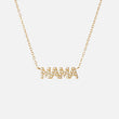 Mama Zirkonia Ketting 18K Goldplated