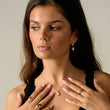 Melted Parelketting + Melted Drop Oorbellen met Parel 18K Goldplated