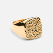 Meteor Square ring 18K goldplated - Josephine Nord