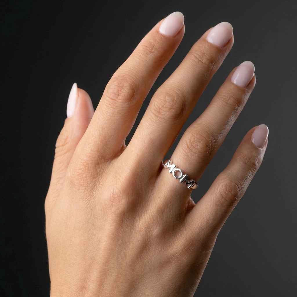 MOM Ring Zilverkleurig