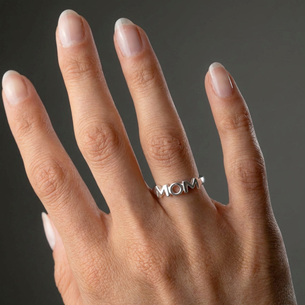 MOM Ring Zilverkleurig