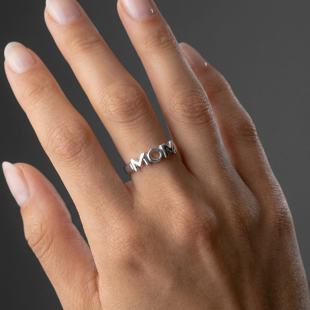 MOM Ring Zilverkleurig