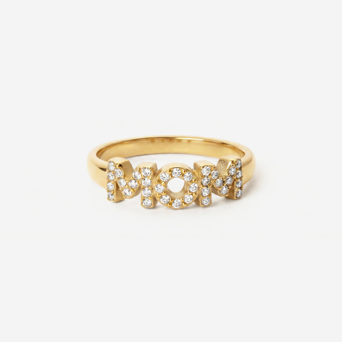 MOM Zirkonia Ring 18K Goldplated