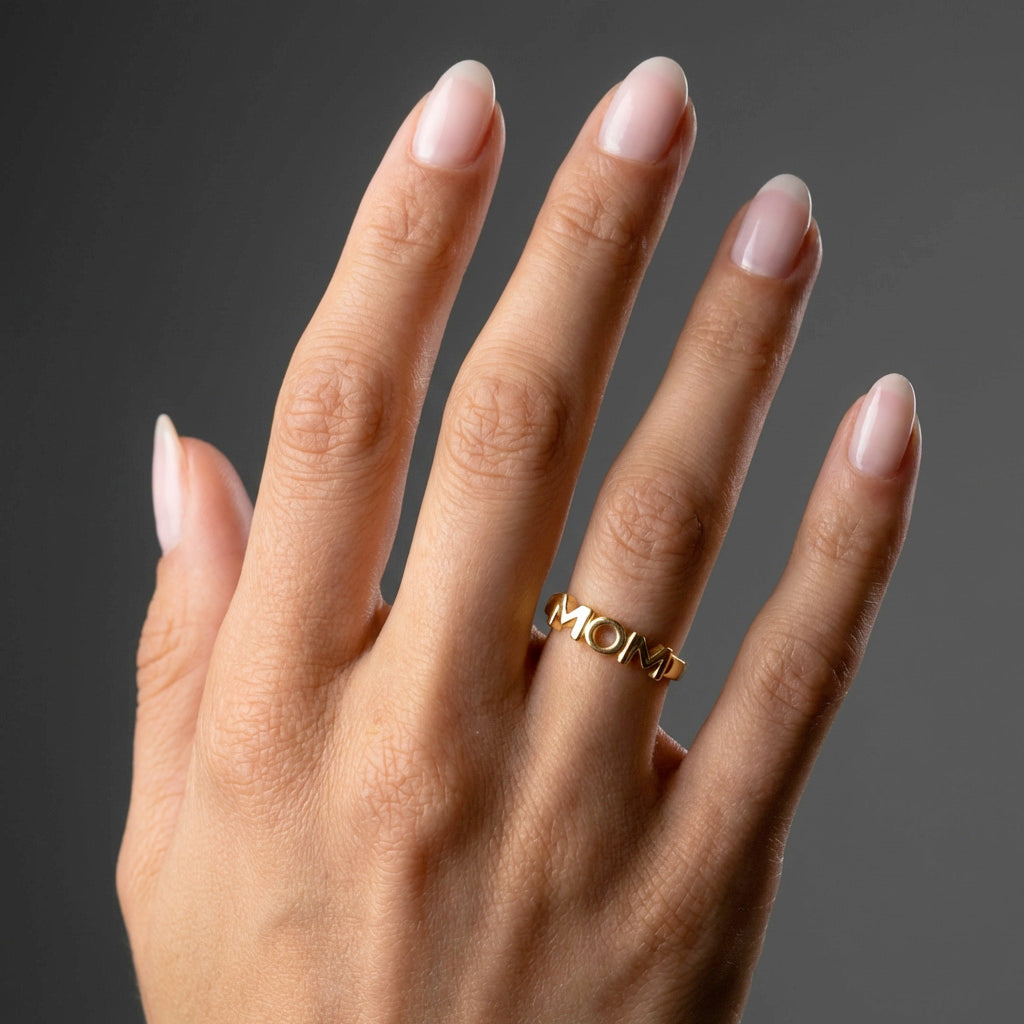 MOM Ring 18K Goldplated