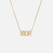 MOR Zirkonia Ketting 18K Goldplated