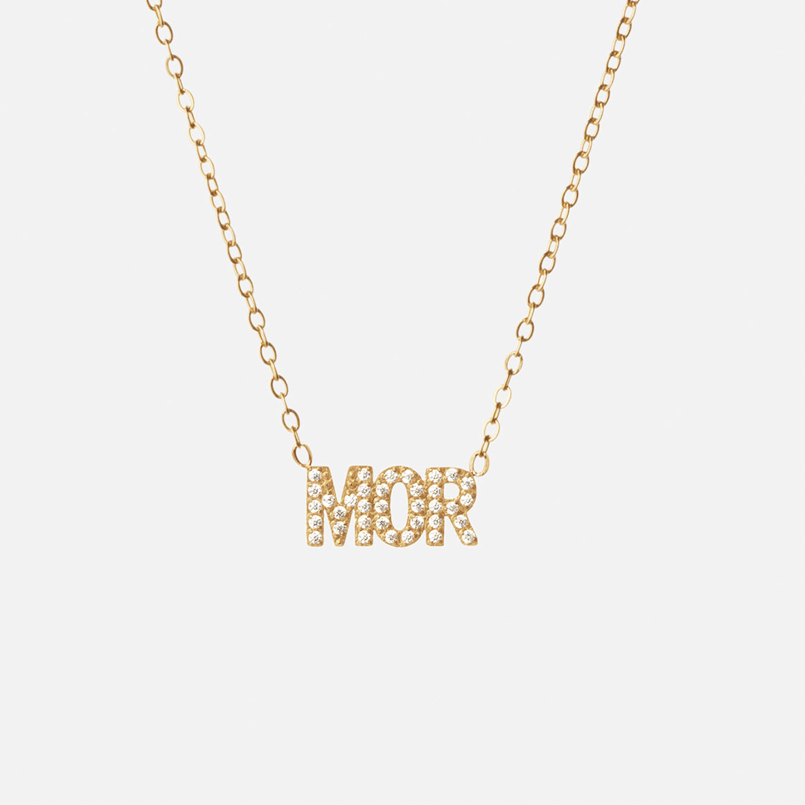 MOR Zirkonia Ketting 18K Goldplated
