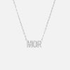 MOR Zirkonia Ketting Zilverkleurig