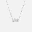 MOR Zirkonia Ketting Zilverkleurig