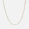 Dot Parelketting Zoetwaterparels 18K Goldplated
