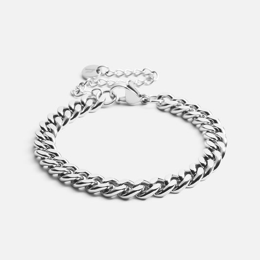 Gourmet Facet armband zilverkleurig 6 mm - Josephine Nord