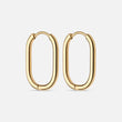 Ovale hoops 18K goldplated 20 mm - Josephine Nord