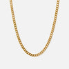 Gourmet Facet Ketting 18K Goldplated 4 mm