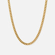 Gourmet Facet ketting 18K goldplated 4 mm - Josephine Nord