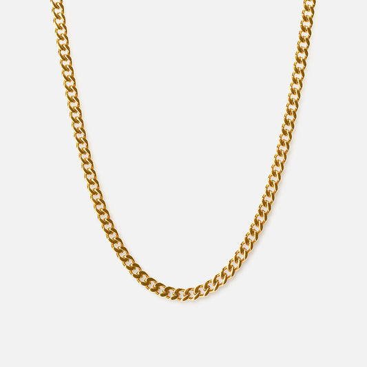 Gourmet Facet ketting 18K goldplated 4 mm - Josephine Nord