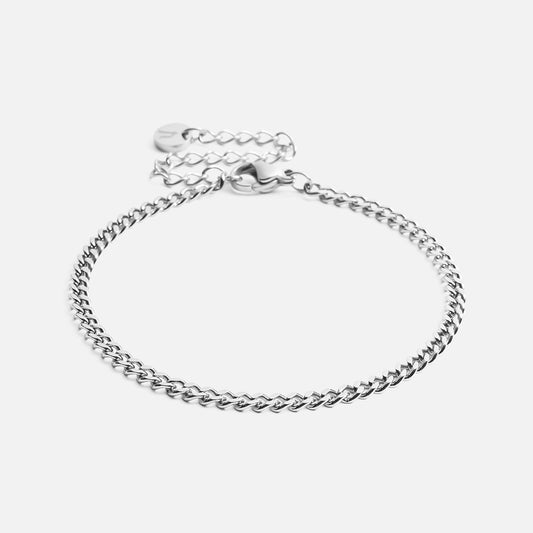 Gourmet Facet armband zilverkleurig 3 mm - Josephine Nord