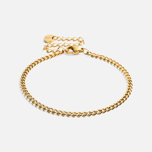 Gourmet Facet armband 18K goldplated 3 mm - Josephine Nord