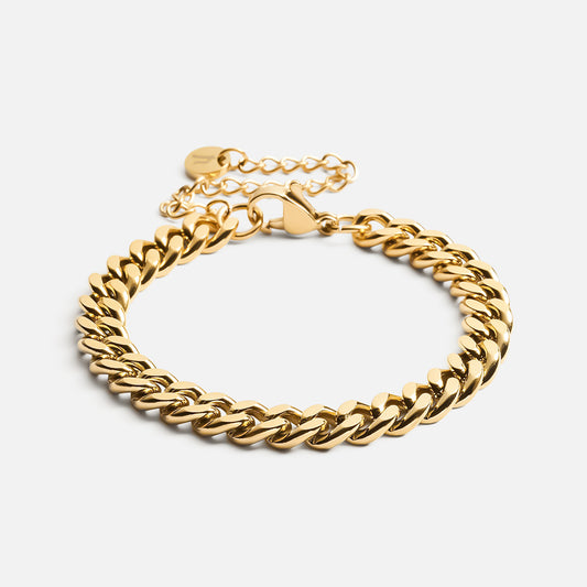 Gourmet Facet armband 18K goldplated 6 mm - Josephine Nord