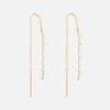 Moonlit Drops Oorbellen met Parels 18K Goldplated
