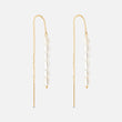 Moonlit Drops oorbellen met parel 18K goldplated - Josephine Nord