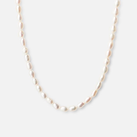 Parelketting met zoetwaterparels 18K goldplated - Josephine Nord