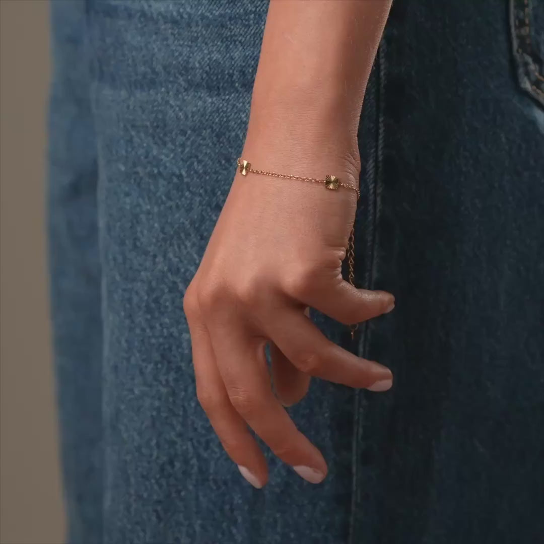 Scattered Sun Armband 18K Goldplated - video