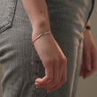 Platte Snake Armband Zilverkleurig 2 mm - video