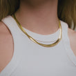 Twisted Rope + Platte Snake Ketting 18K Goldplated - video