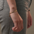 Platte Snake Armband 18K Goldplated 4 mm - video