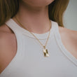 Sunset Column Ketting 18K Goldplated - video
