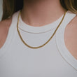 Gourmet Facet Ketting 18K Goldplated 4 mm - video