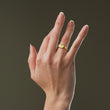 Sun Signet Wide Ring 18K Goldplated - video