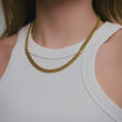Gourmet Facet Ketting 18K Goldplated 6 mm - video
