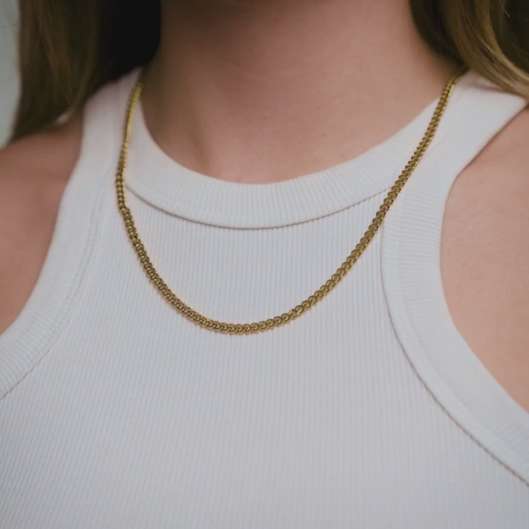 Gourmet Facet Ketting Set 18K Goldplated 4 mm + 6 mm - video
