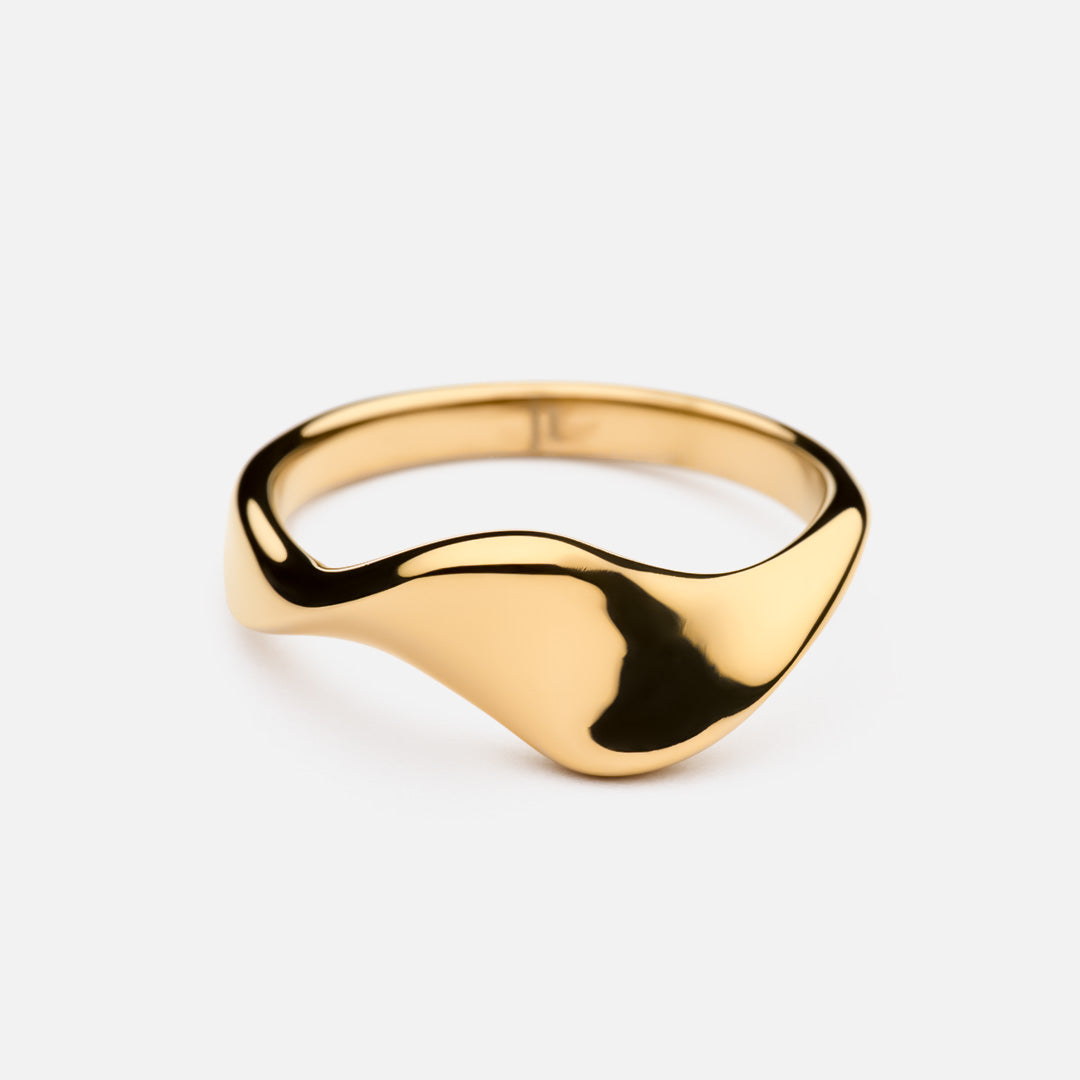 Lagoon ring 18K goldplated - Josephine Nord