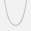 Twisted Rope Ketting Zilverkleurig 2 mm