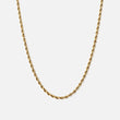 Twisted Rope ketting 18K goldplated 2 mm - Josephine Nord